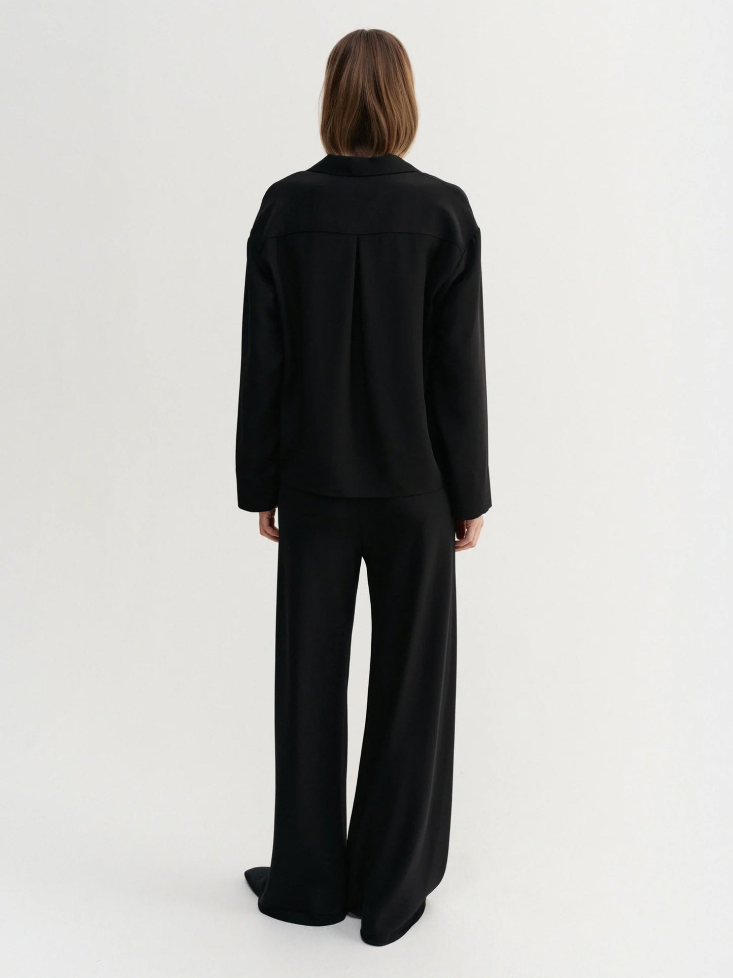 Leila Silk Shirt - Black