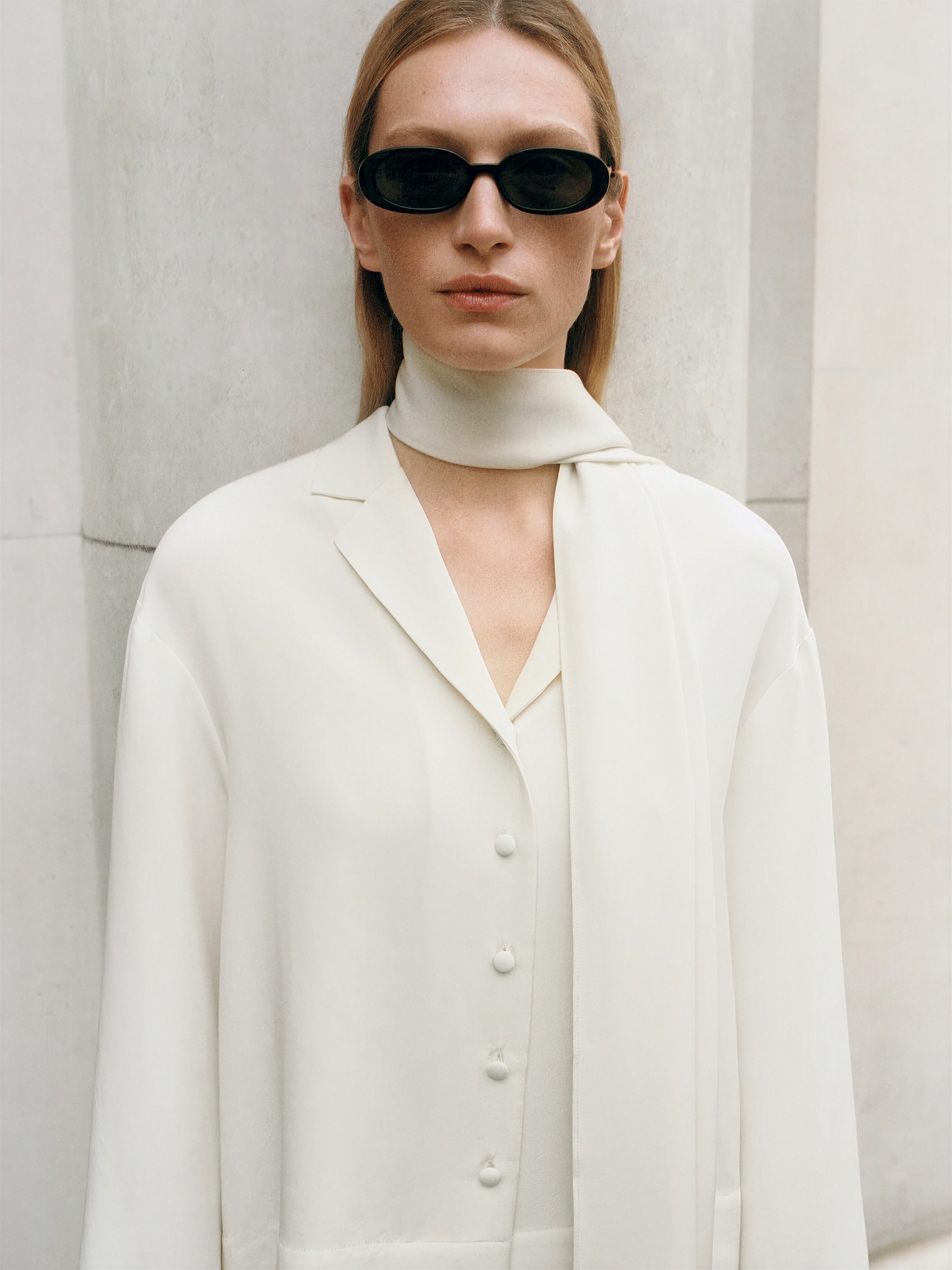 Leila Silk Shirt - Vanilla