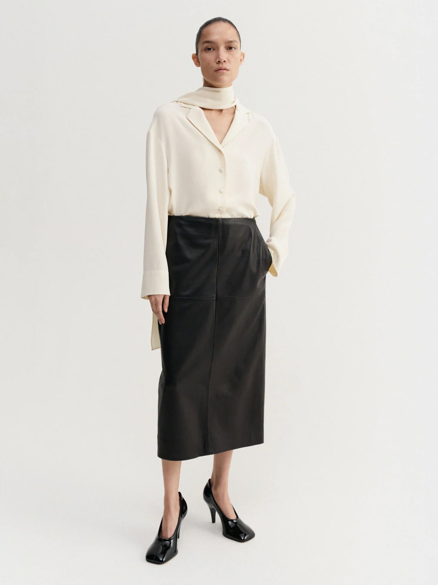 Leila Silk Shirt - Vanilla