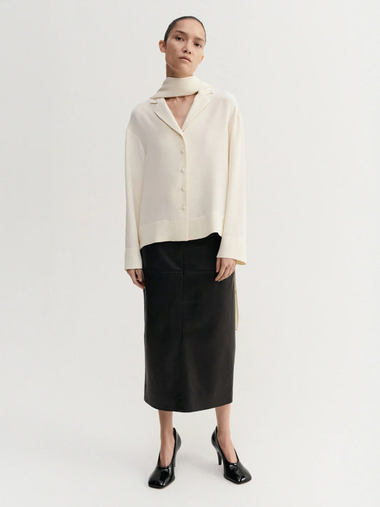 Leila Silk Shirt - Vanilla