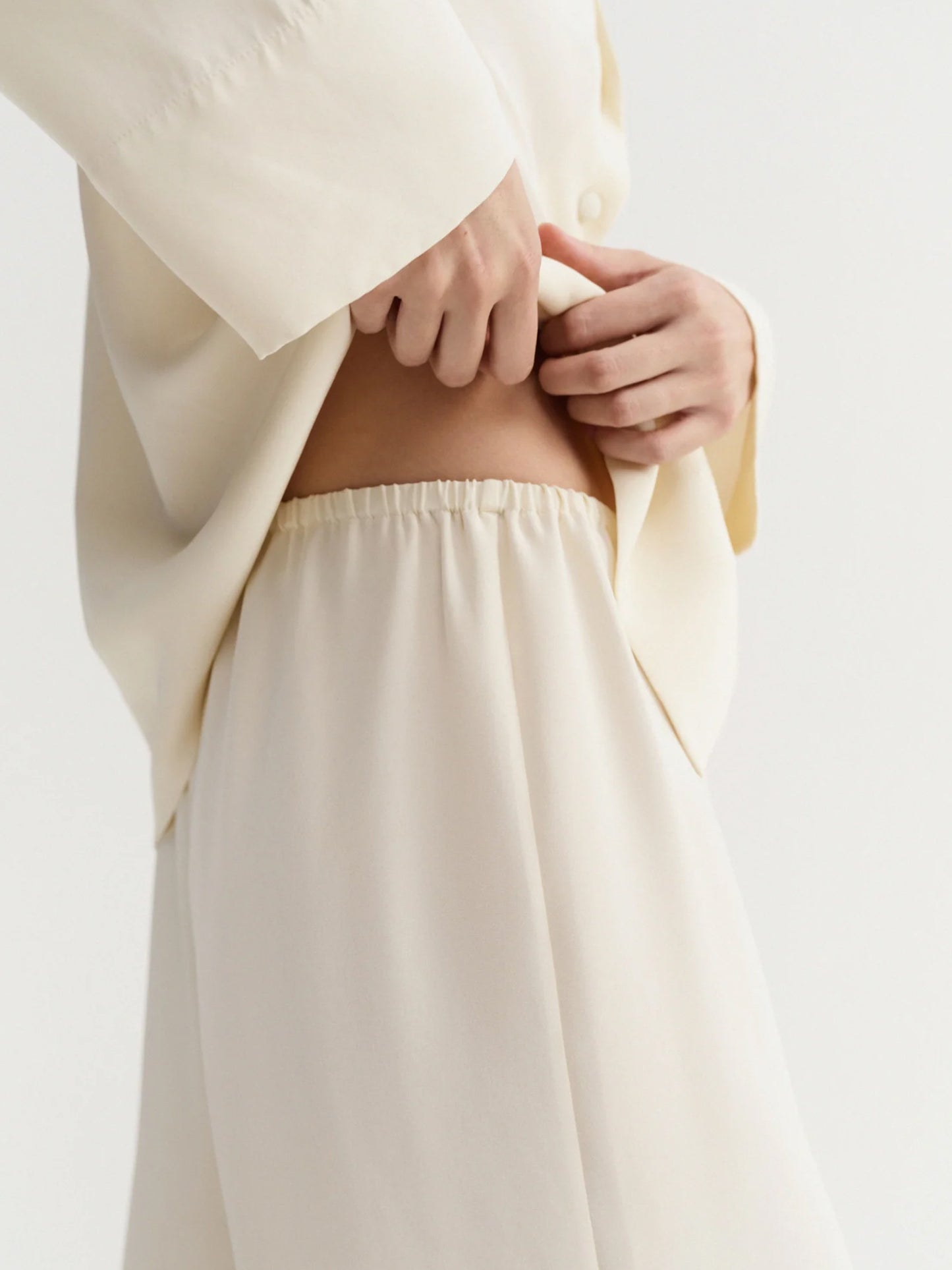 Philine Silk Pants - Vanilla