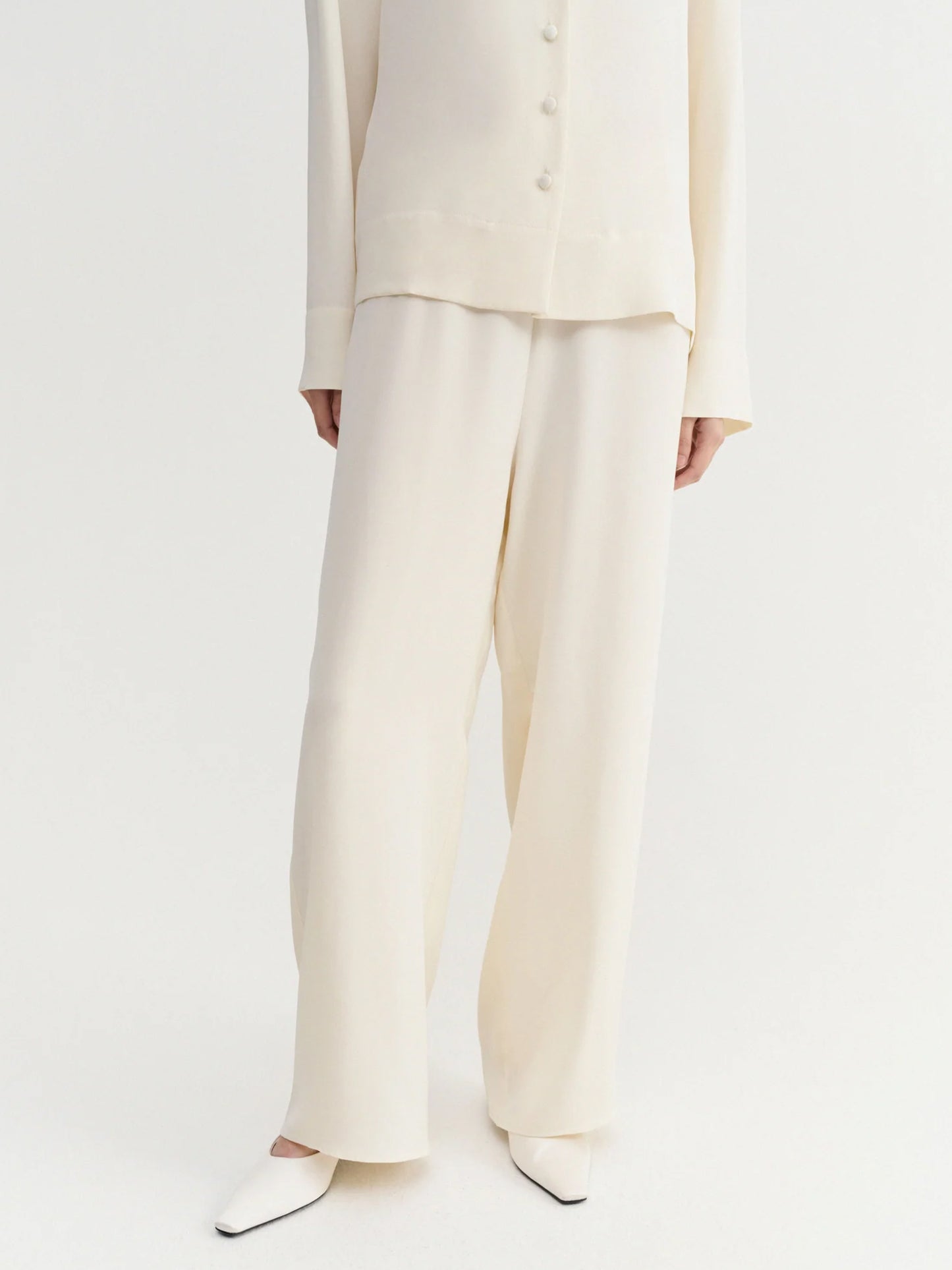 Philine Silk Pants - Vanilla