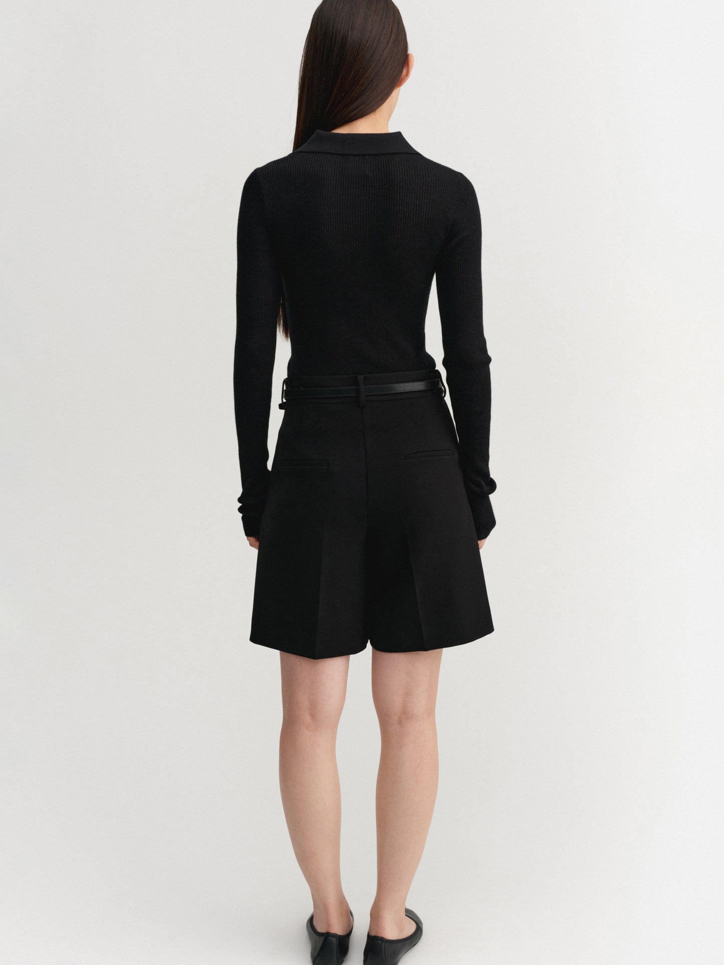 Blair Crepe Shorts - Black