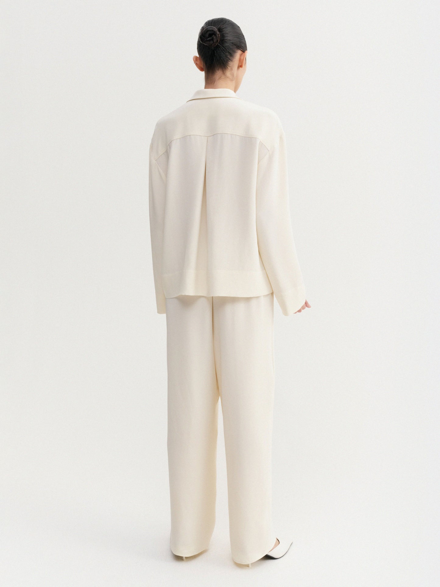 Leila Silk Shirt - Vanilla
