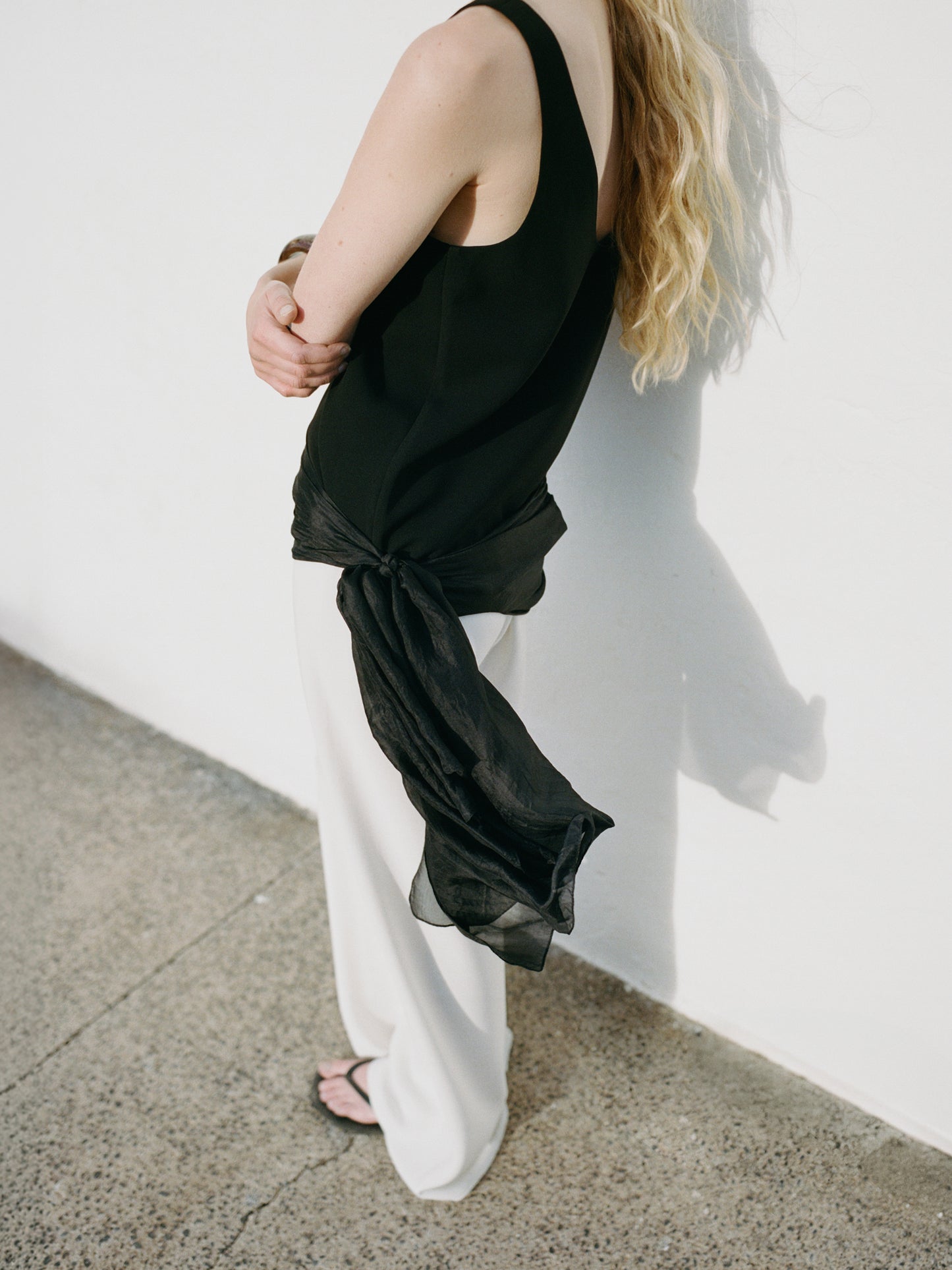 Bea Crepe Pants - Cream