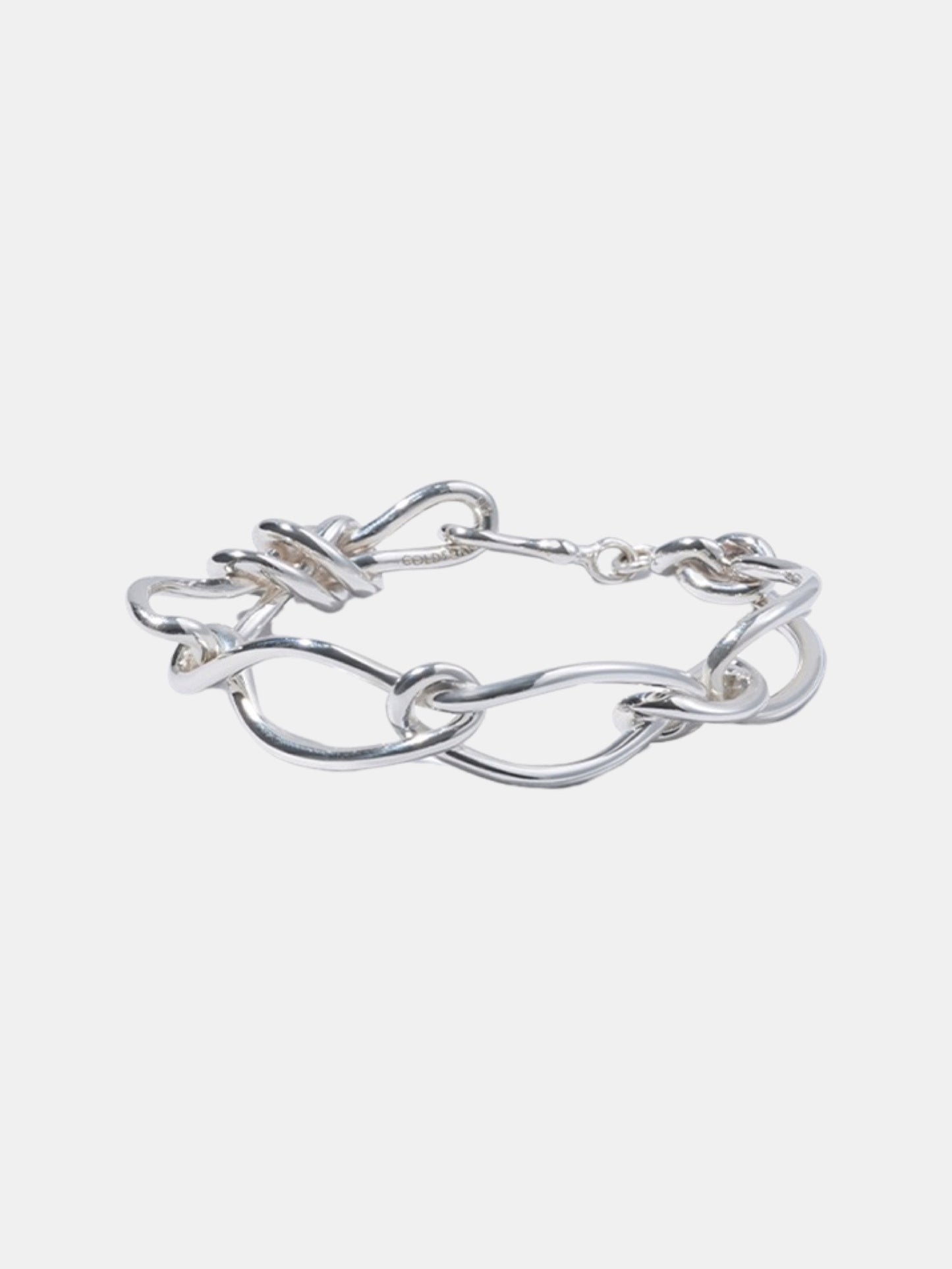 Boldly Curved Loose Knots Bracelet
