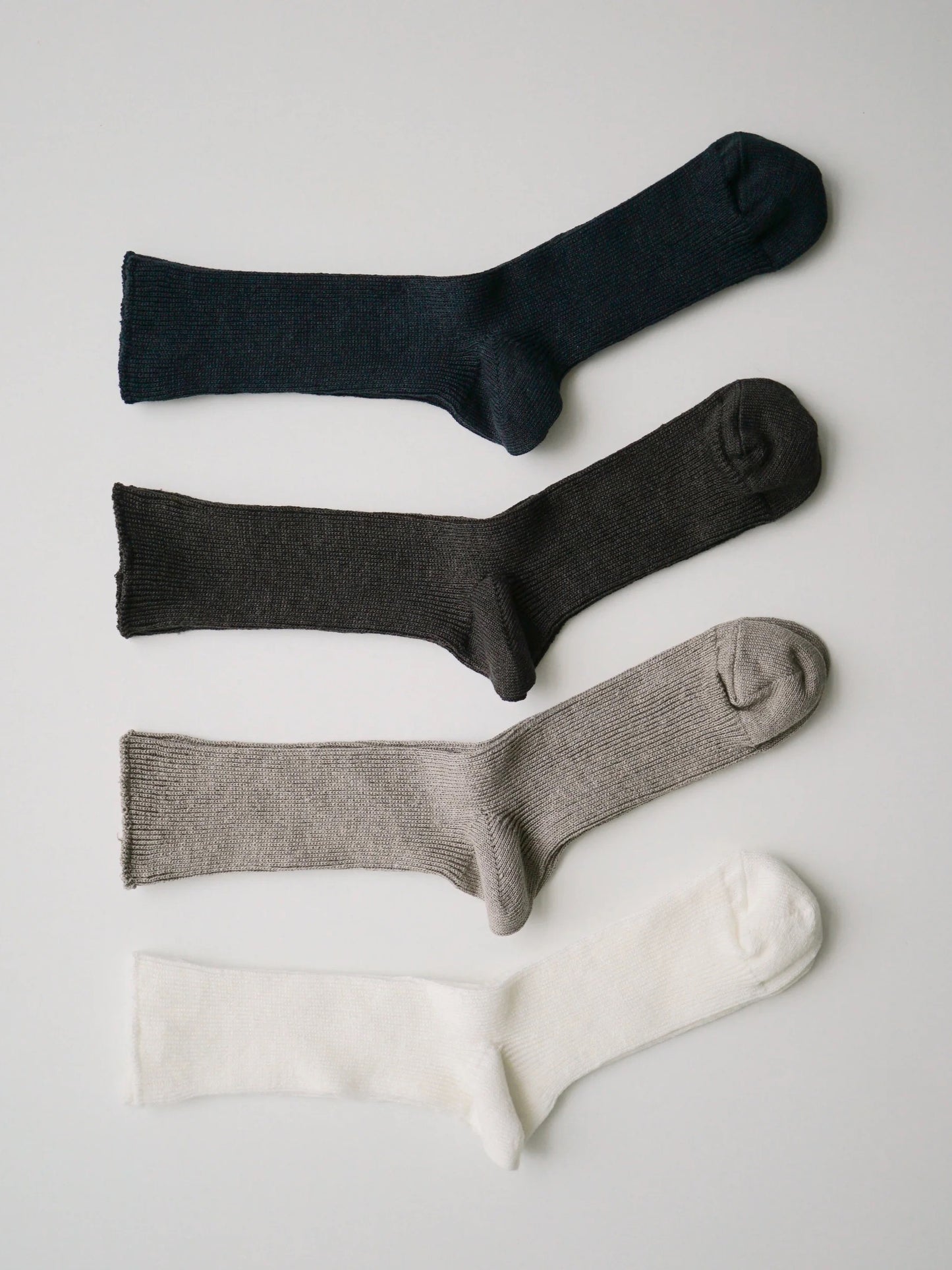 Linen Ribbed Socks