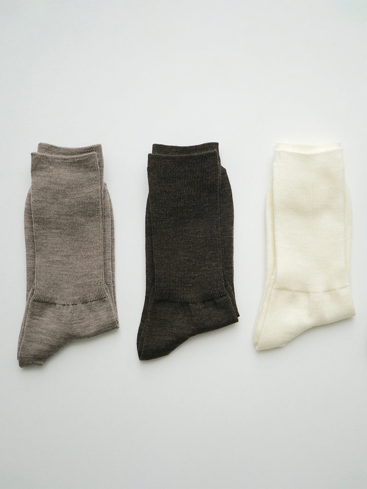 Merino Wool Ribbed Socks