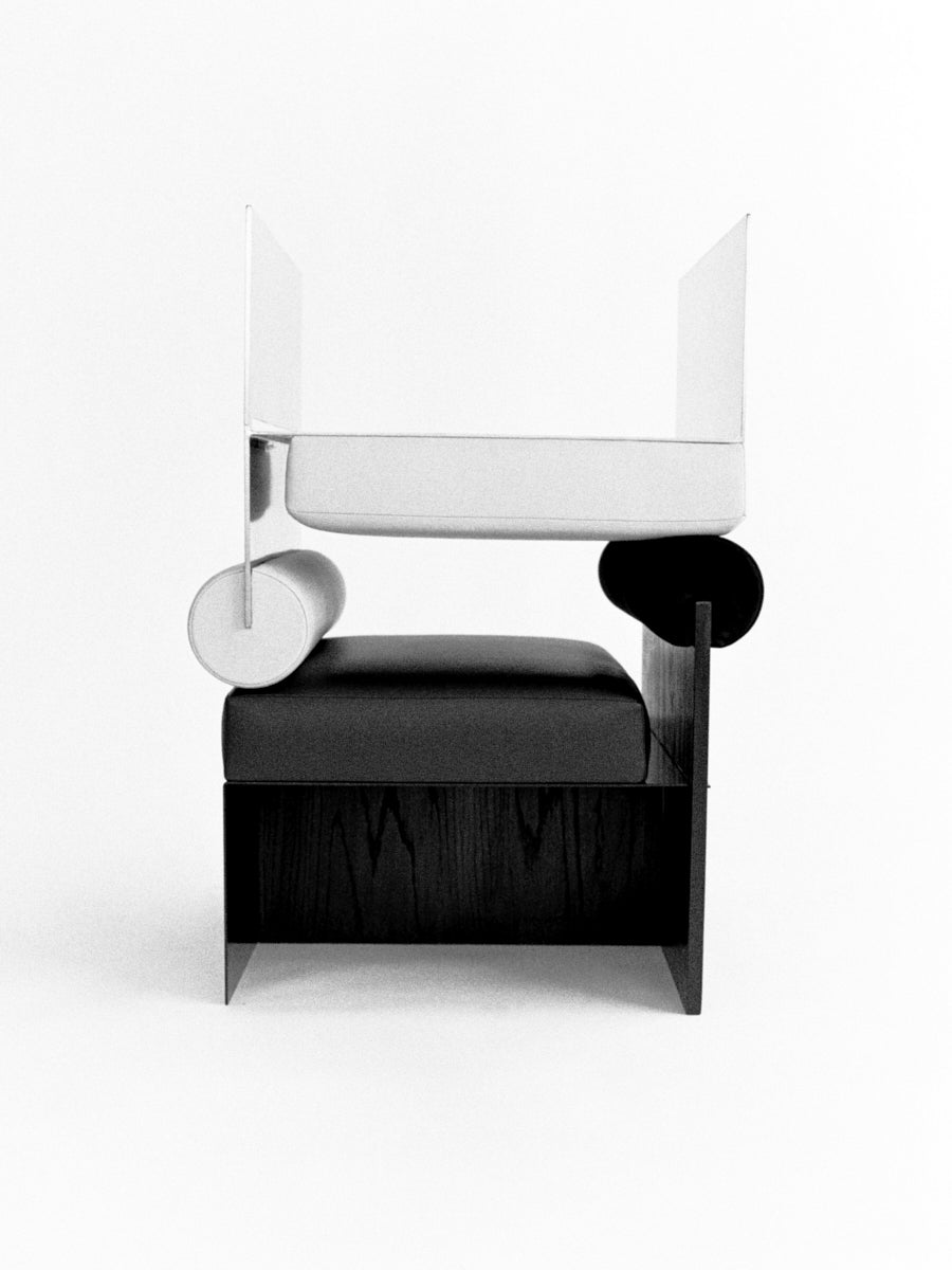 Building Blocks / Side Lounge Chair - Off-White