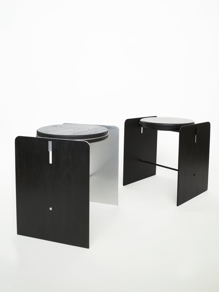 Building Blocks Skammel / Sidebord – Sort