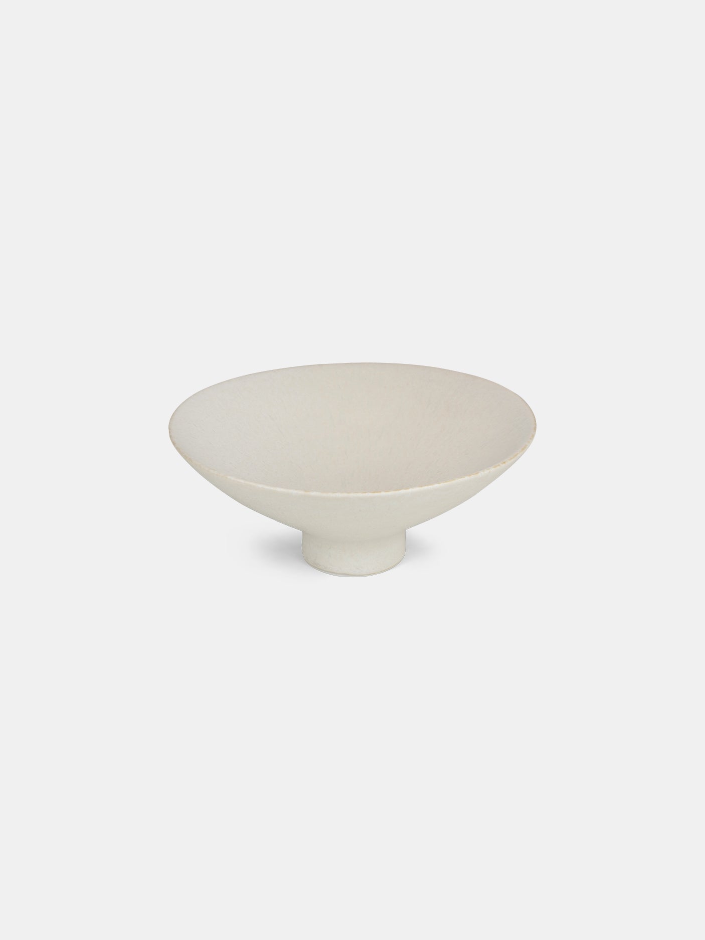 Footed Japanese Tea Bowl - White