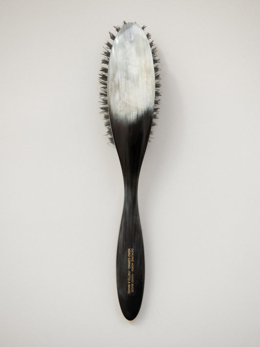 Small Oval Hairbrush with Handle