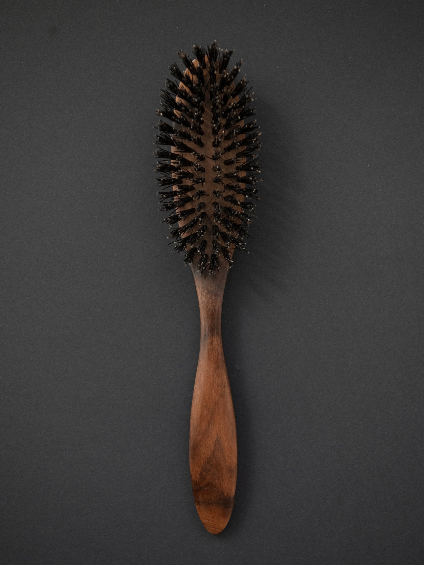 Small Oval Hairbrush with Handle