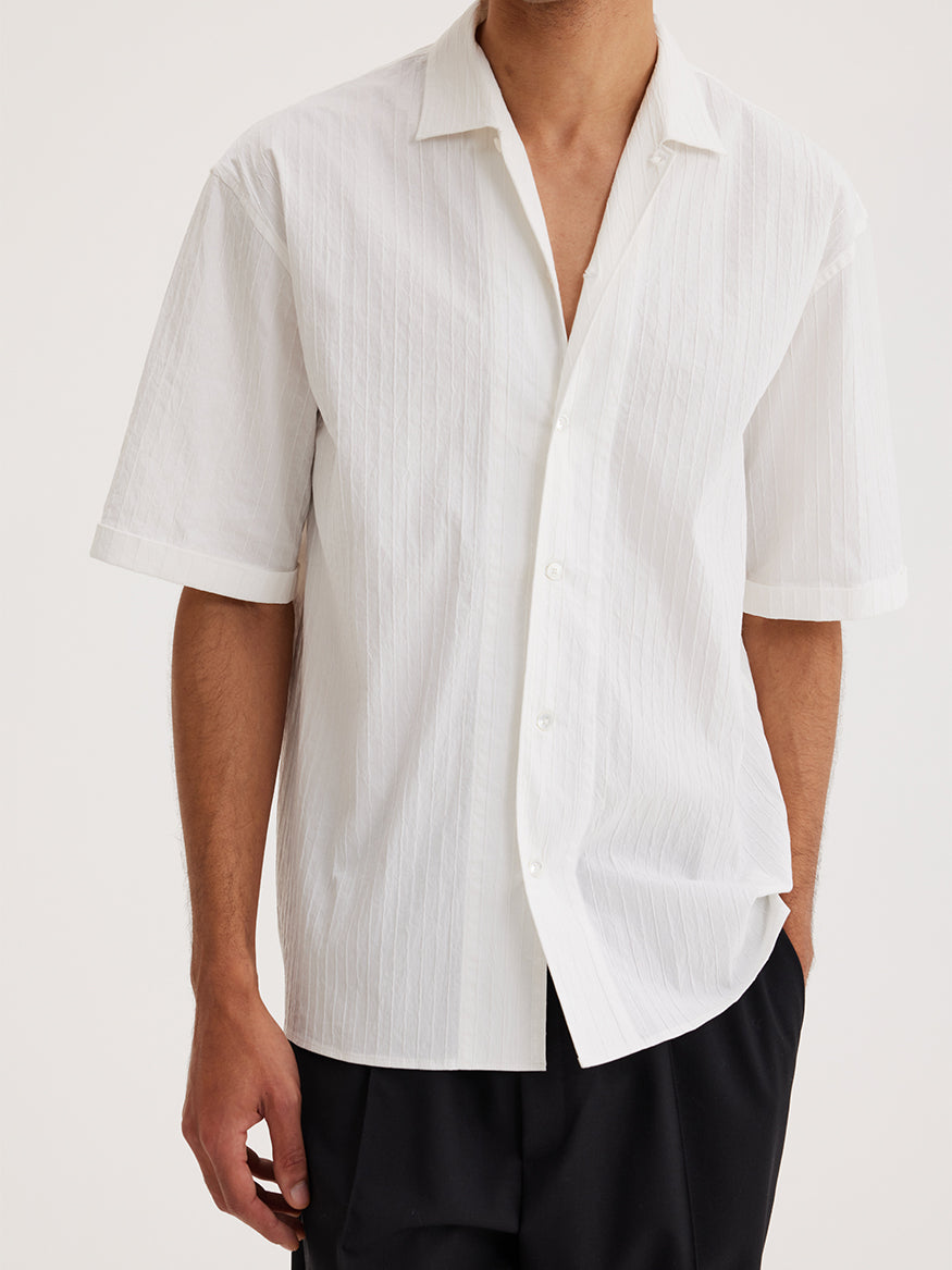 Structured Cotton Short Sleeve Shirt