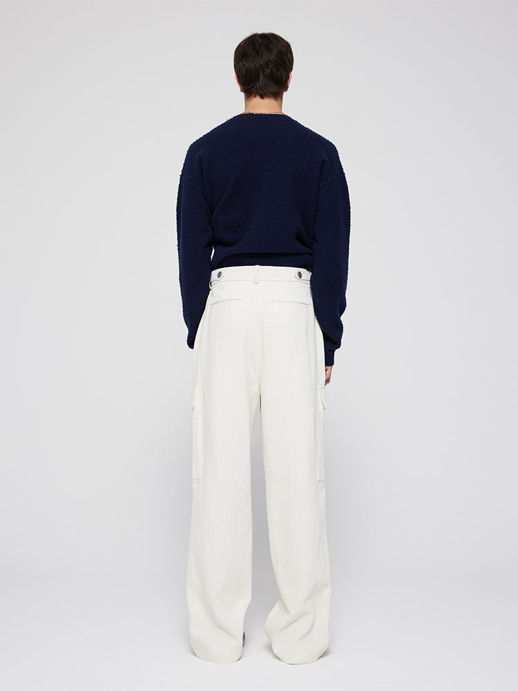 Cotton Twill Cargo Trousers