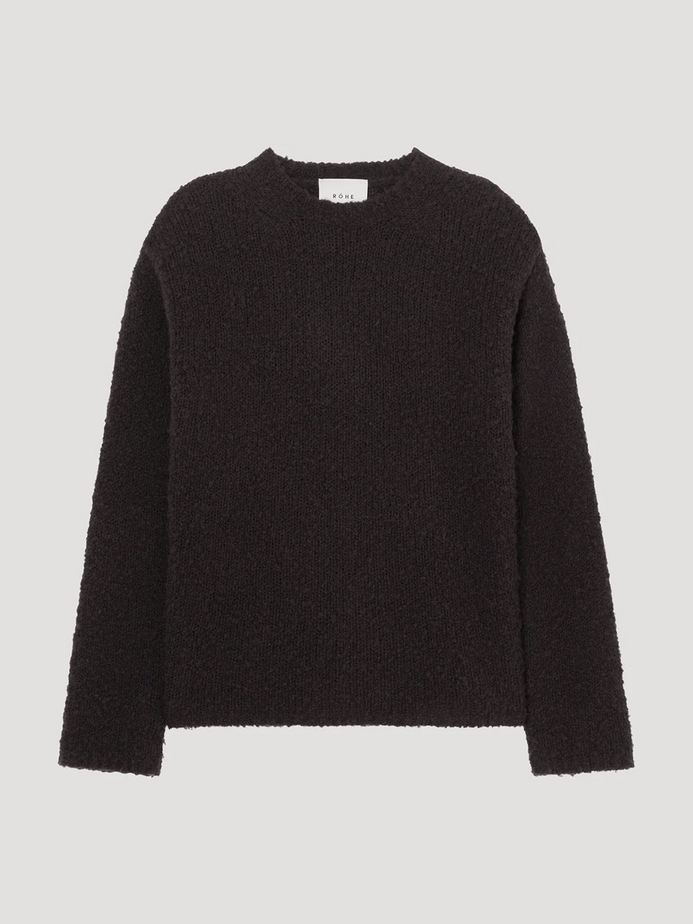 Bouclé Wool Crewneck Sweater