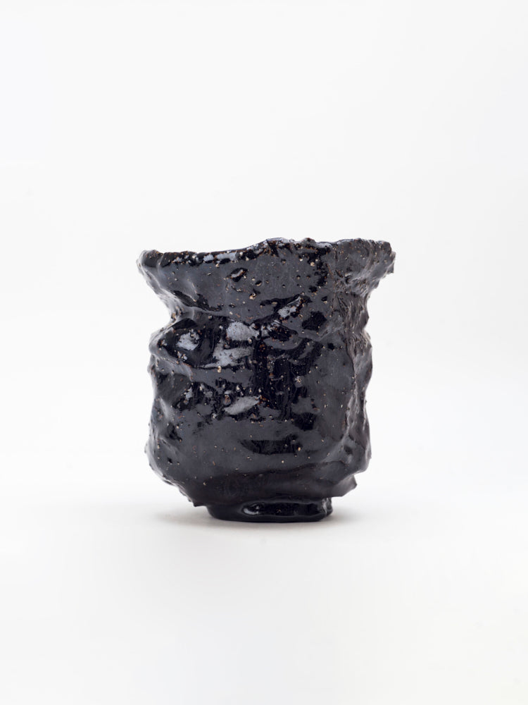 Chawan 06, Black Raku Fired Bowl