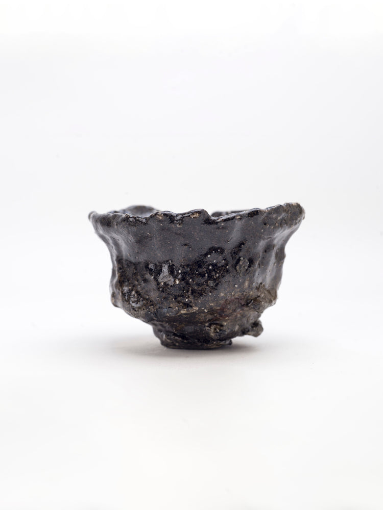 Chawan 11, Black Raku Fired Bowl