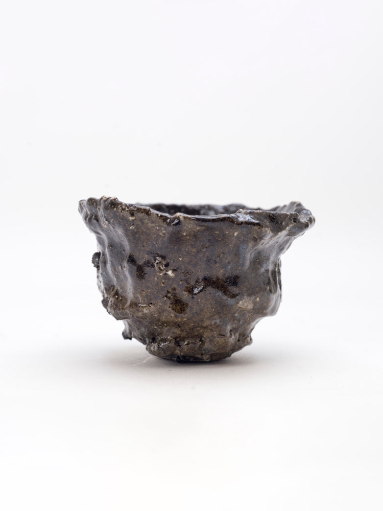 Chawan 11, Black Raku Fired Bowl