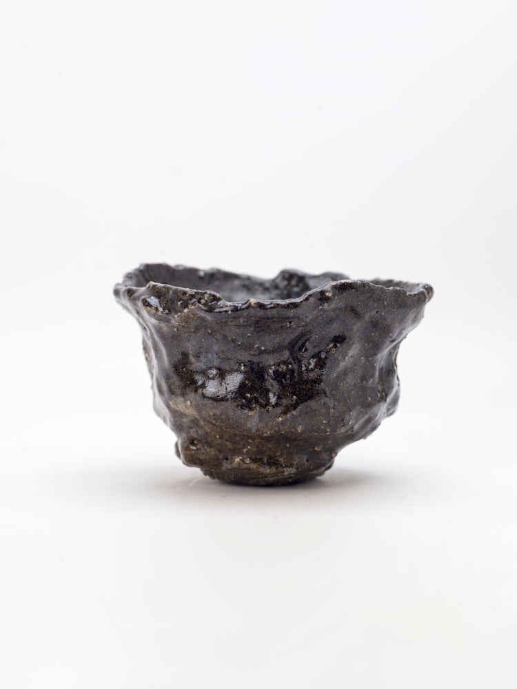 Chawan 11, Black Raku Fired Bowl