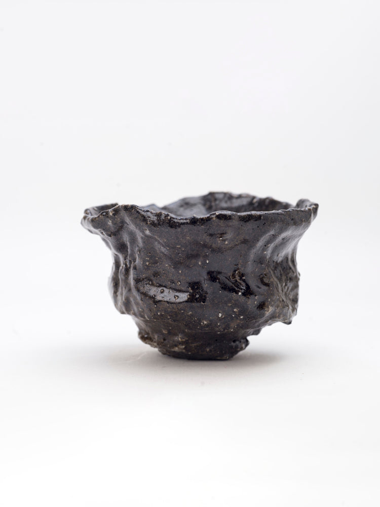 Chawan 11, Black Raku Fired Bowl