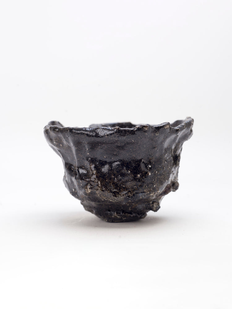 Chawan 11, Black Raku Fired Bowl