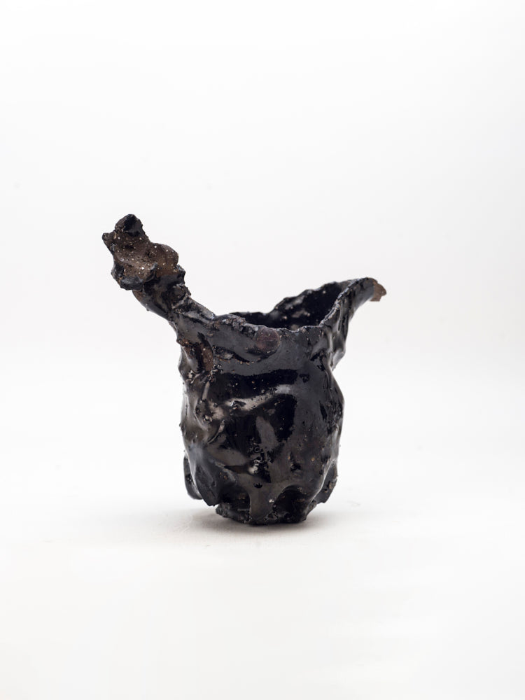 Pitcher, Black Raku Fired