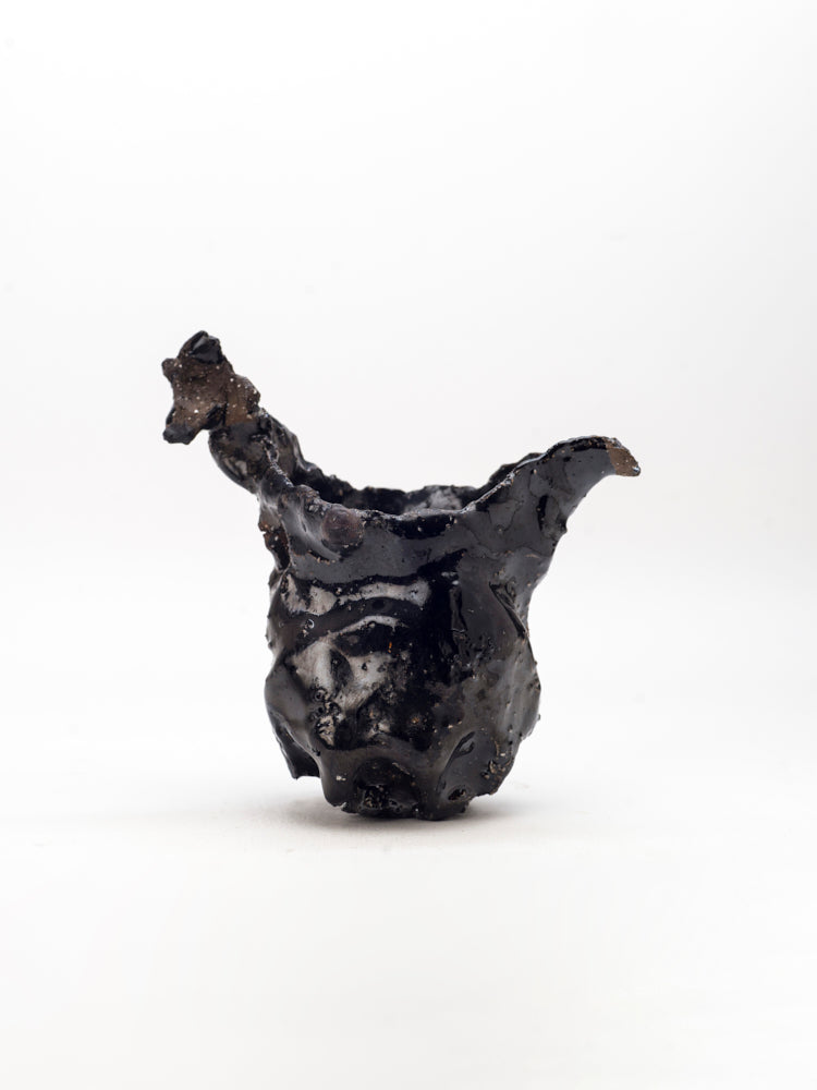 Pitcher, Black Raku Fired