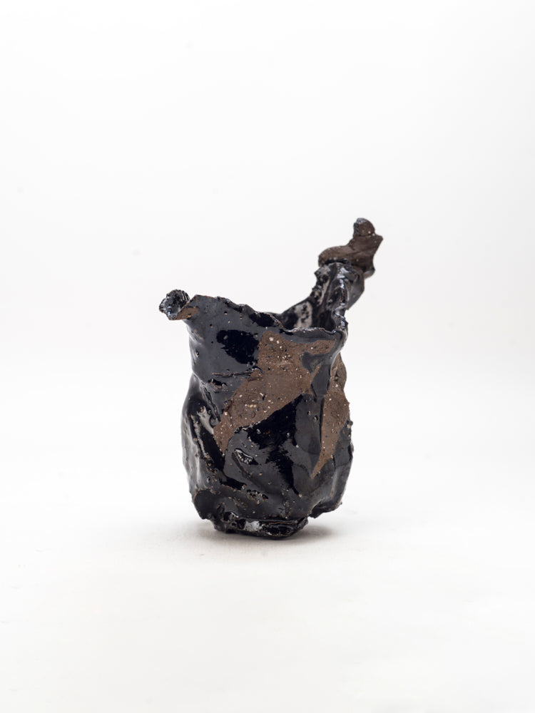 Pitcher, Black Raku Fired