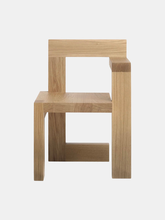 Steltman Chair designed by Gerrit Rietveld, 1963 - Natural Oak