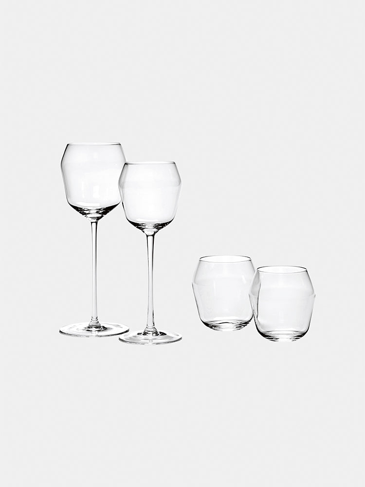 Champagne Flute Glass Grace Transparent, Set of 4 pieces