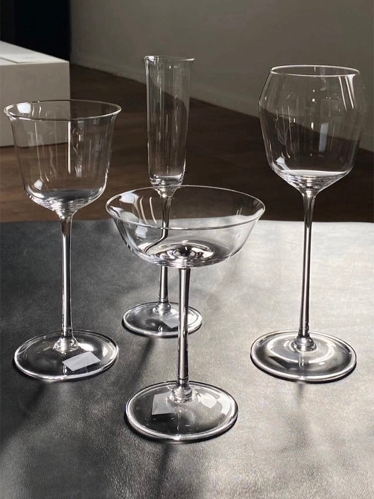 Champagne Flute Glass Grace Transparent, Set of 4 pieces