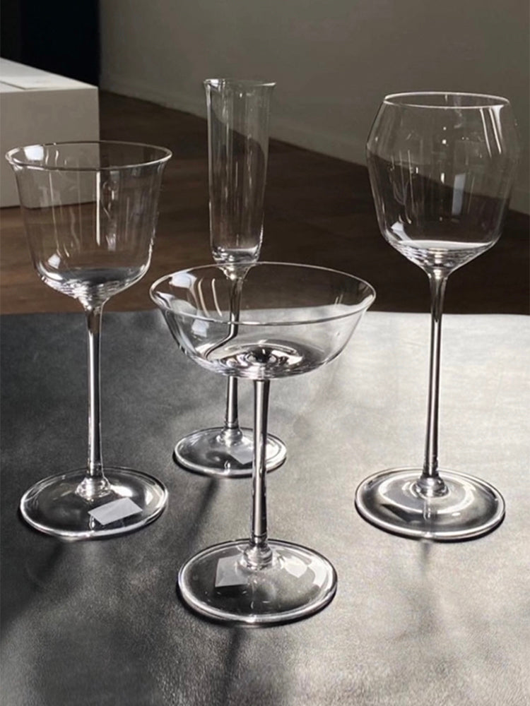 Champagne Coupe Glass Grace Transparent, Set of 4 pieces